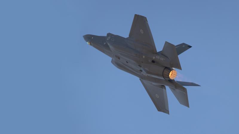 F-35A Lightning II Performs Handling Display at Darwin Triple Crown Supercars