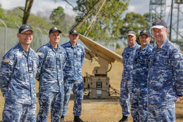 Commanding Officer and members of No 1 Combat Communications Squadron – recipients of the Markowski Cup. Source: Department of Defence