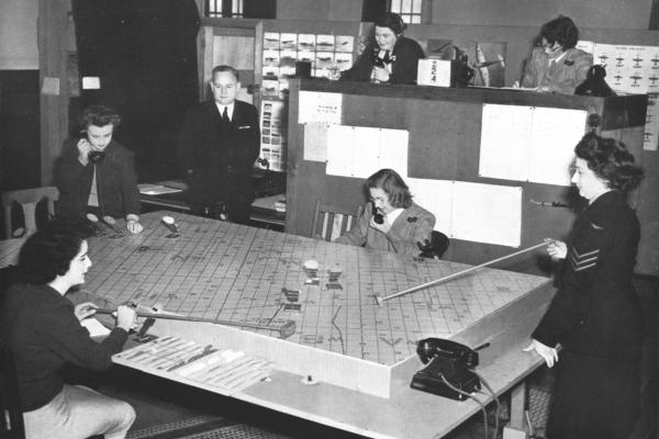 A VAOC operations centre during World War II