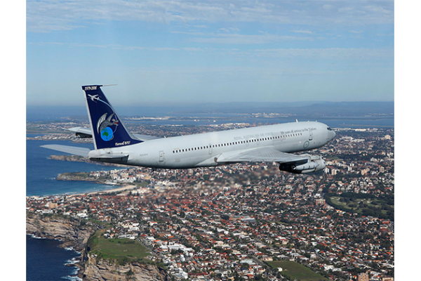 Farewell flight of the Boeing 707 transport aircraft