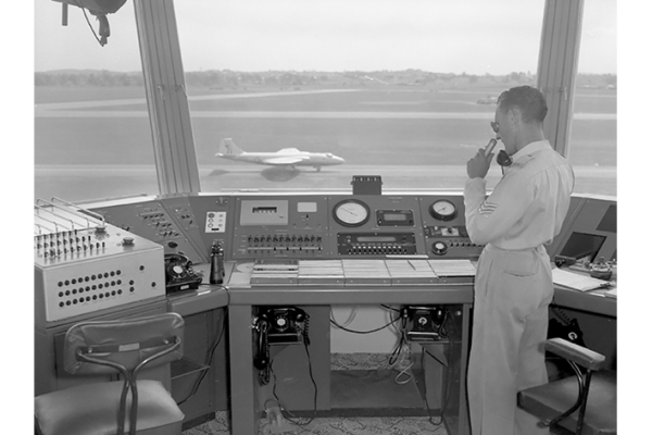 A GAF Canberra Bomber taken from the tower at RAAF Base Amberley