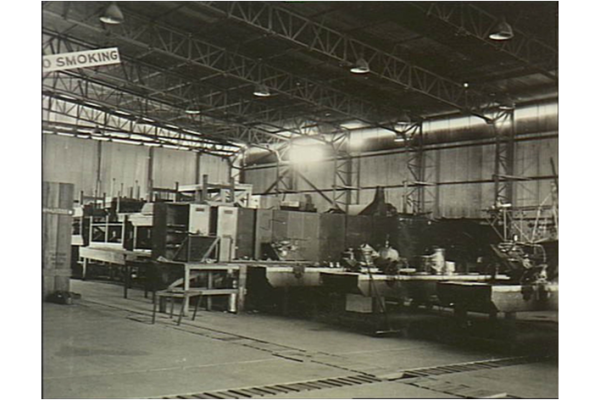 Inside one of the Training Hangars at the Ground Training School Air Force Wagga