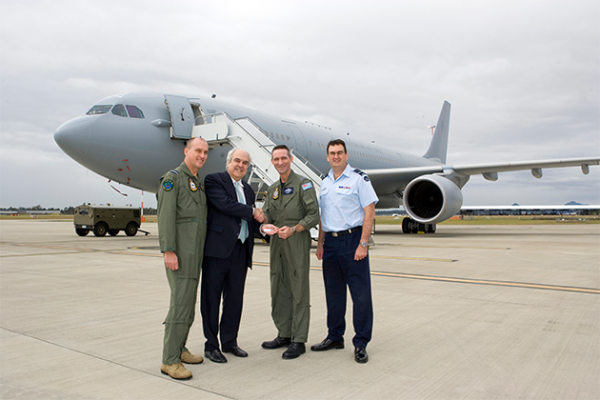 First of the MRTT aircraft arrives