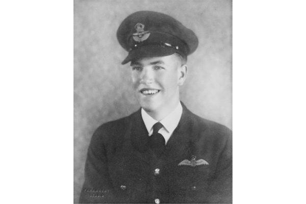 Probably Sydney, NSW. c.1936-12. Studio portrait of 39461 Flight Lieutenant Patterson Clarence Hughes DFC who died 1940-09-07 aged 22, during the Battle of Britain