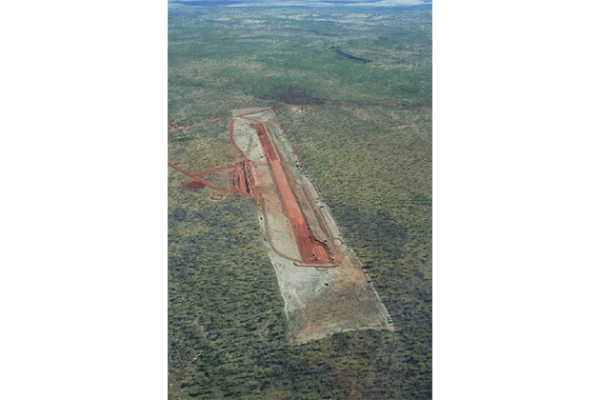 The Building of Bradshaw air strip